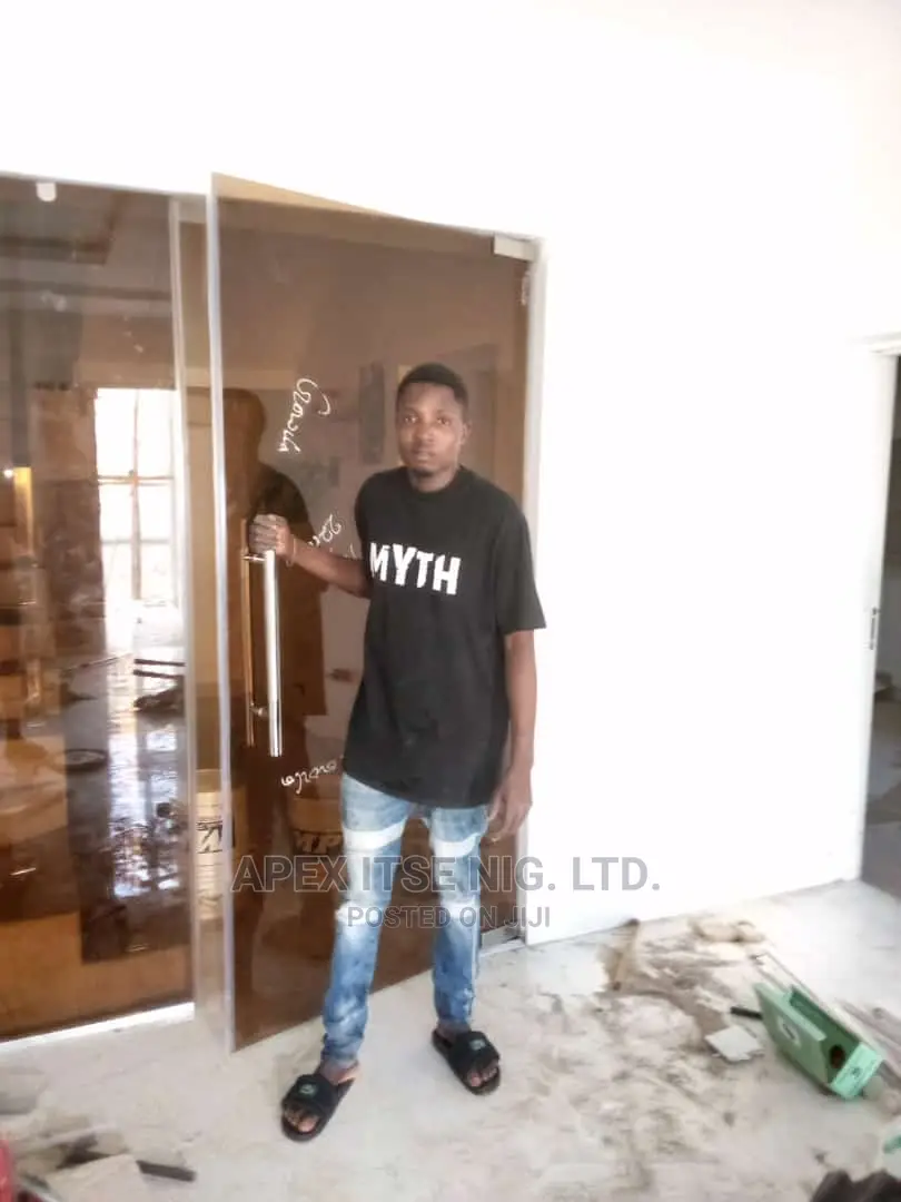 Tinted Glass Swing Door