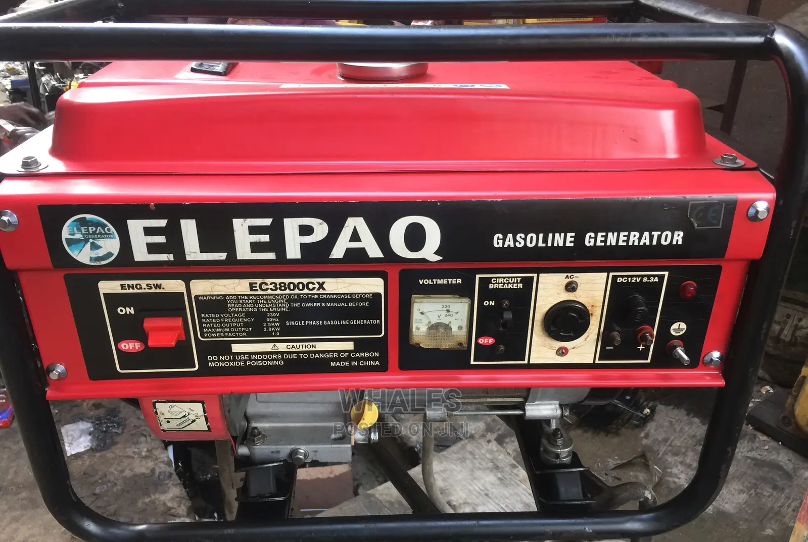 Neatly Used Elepaq Constant Gasoline Generator Ec3800cx