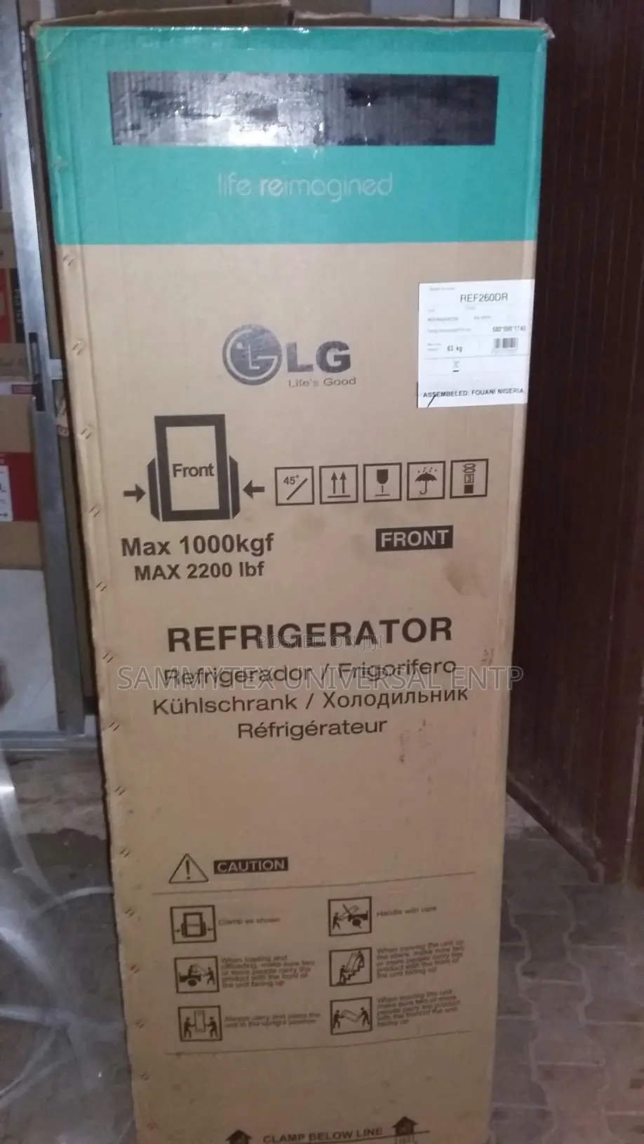 New Lg 400 Litres Double Door Fridge With 2years Warranty