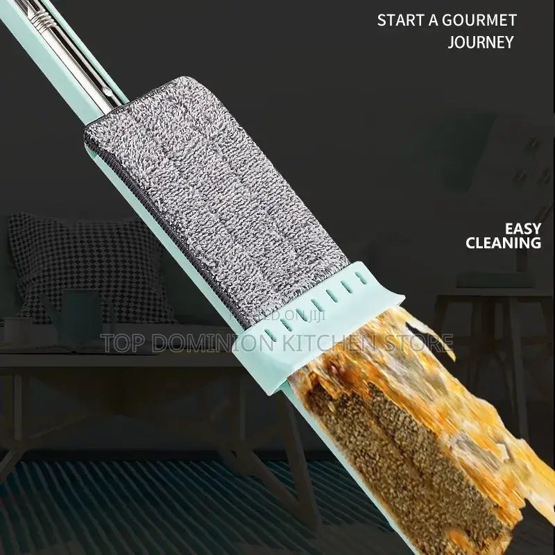 Microfiber Flat Mop Hand Free Squeeze