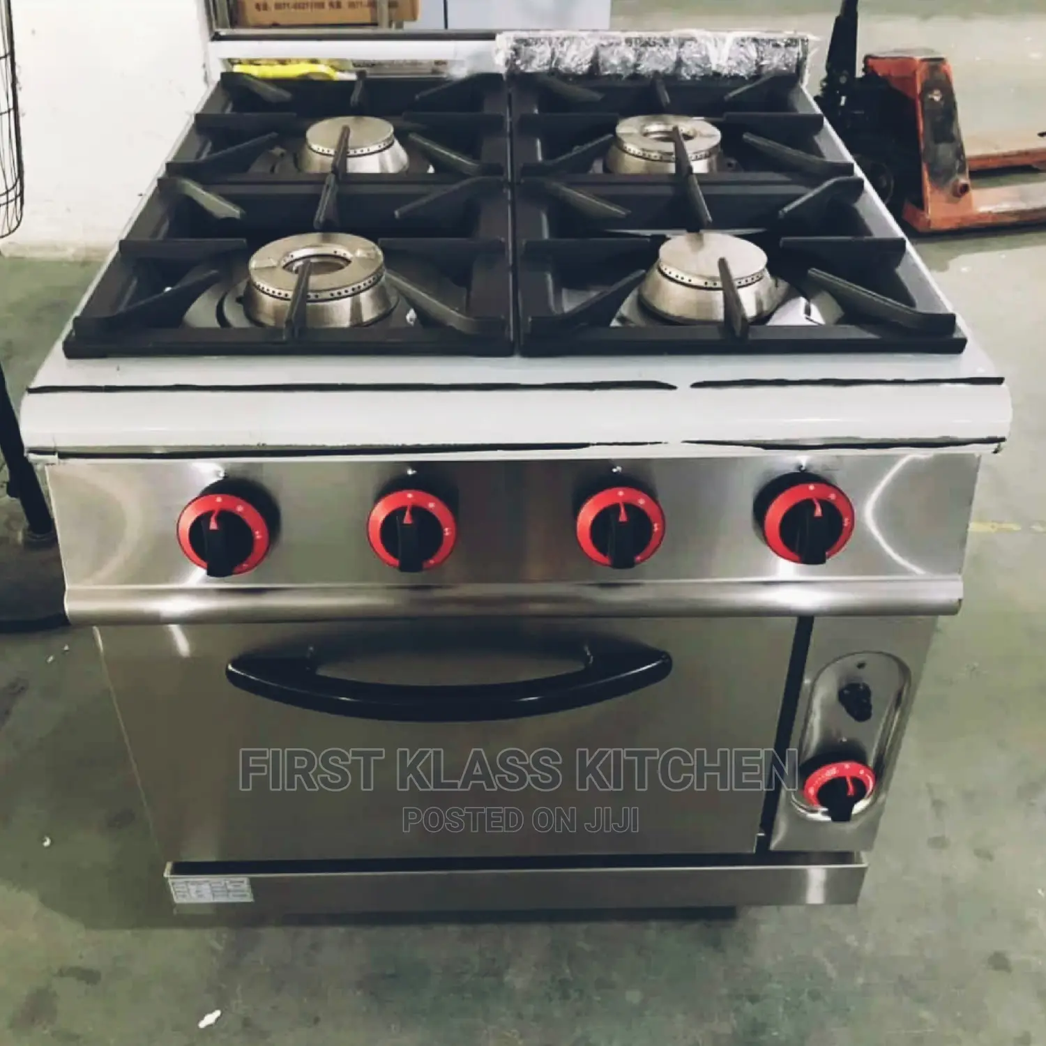 Industrial Gas Cooker 4 Burner With Oven