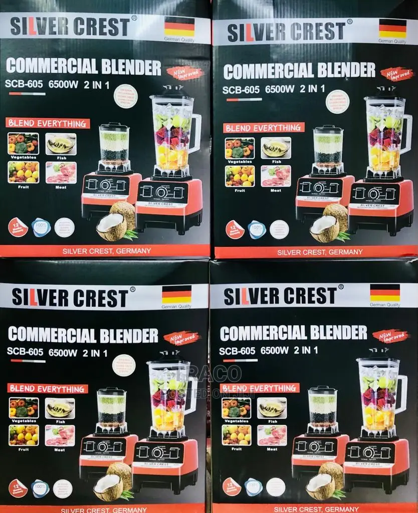 Silver Crest 2in1 Commercial Blender Scb-605 6000W
