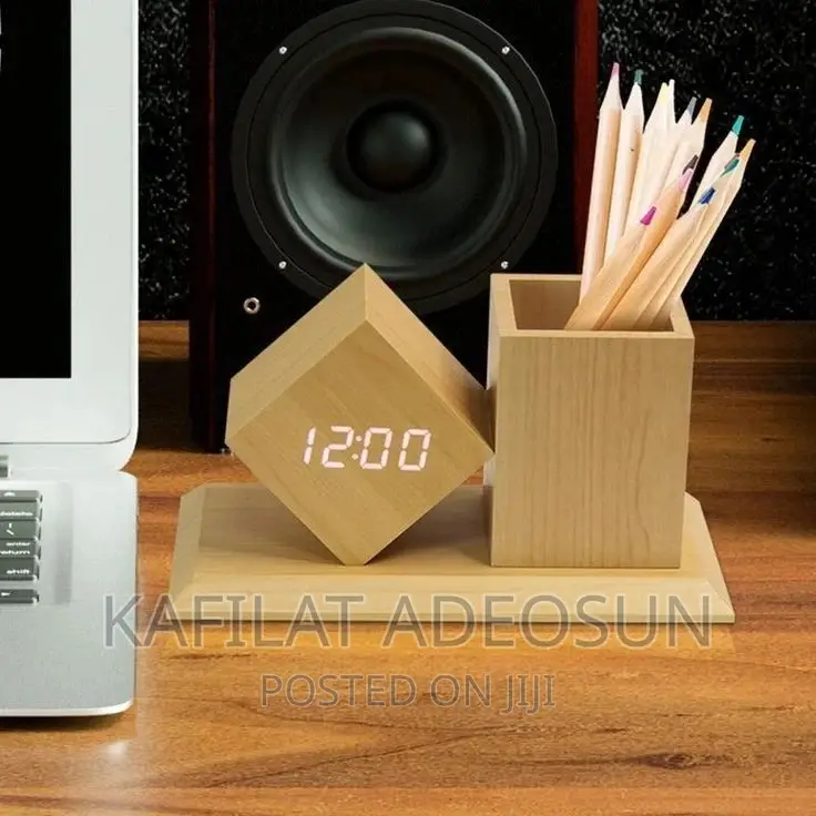 Woodenclock Pen Holder Wholesales