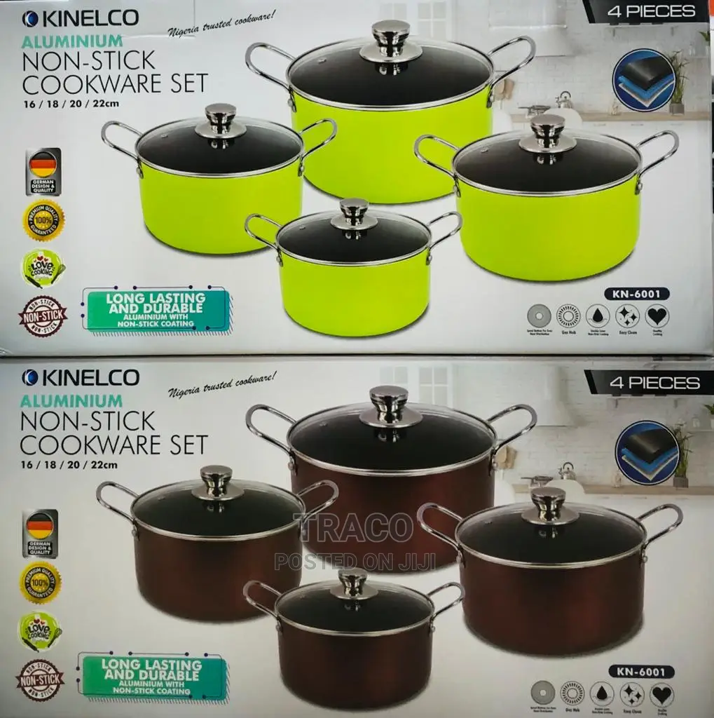 Kinelco Non Stick Cooking Pot 4 Sets