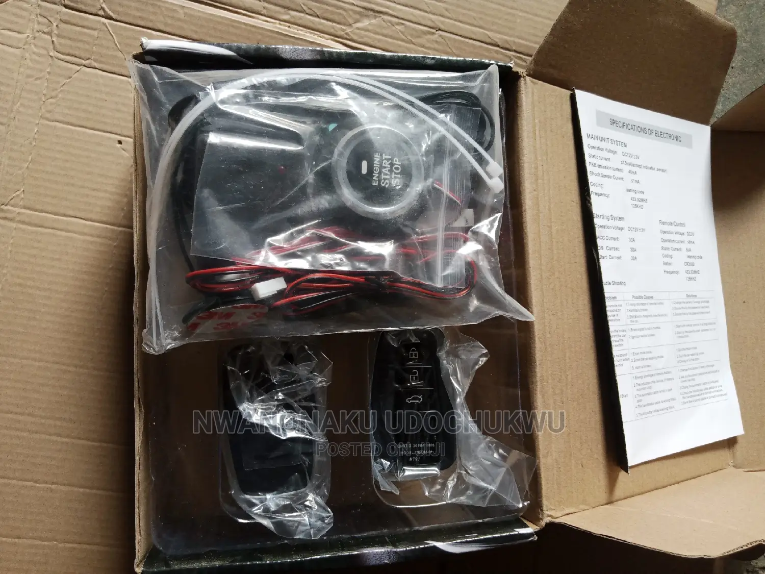 Remote Engine Start Stop