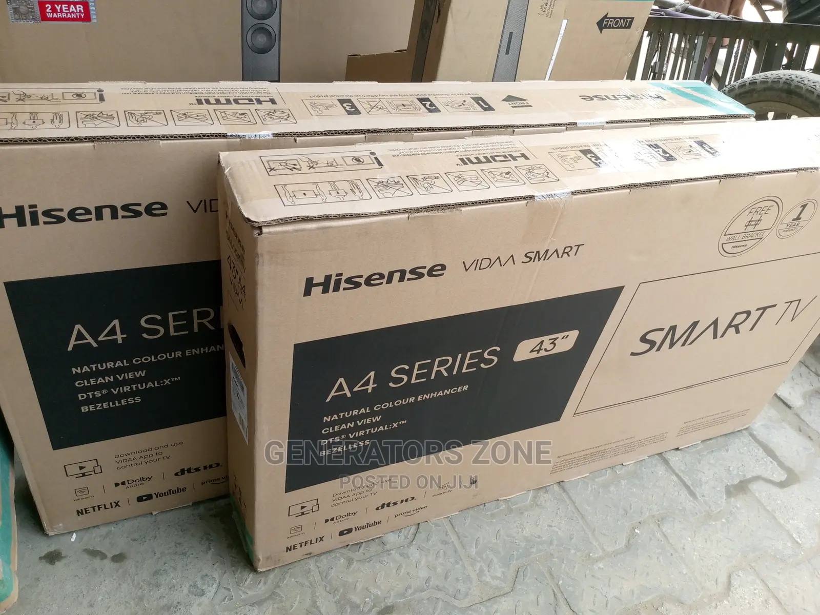 43a4g-Hisense 43'' Uhd Smart Tv Brand New