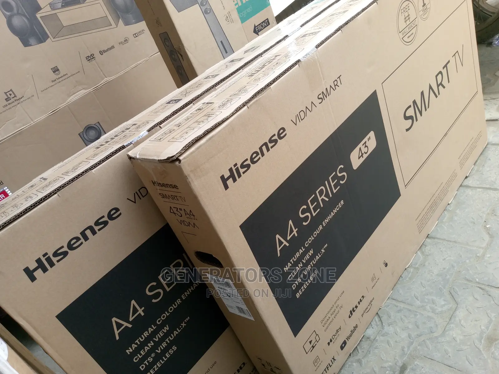 Hisense 43'' Uhd TV With Free Wall Bracket+Wifi,Hdmi,Usb