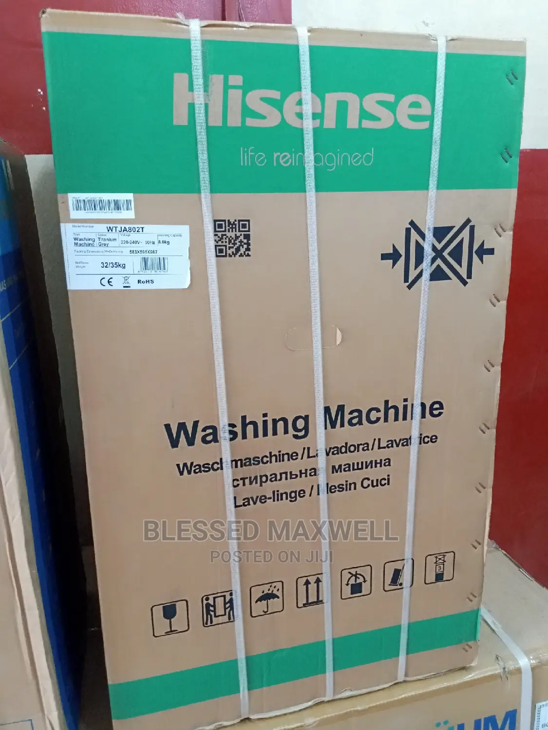 Top Load, 8 KG, Waching Machine Hisense