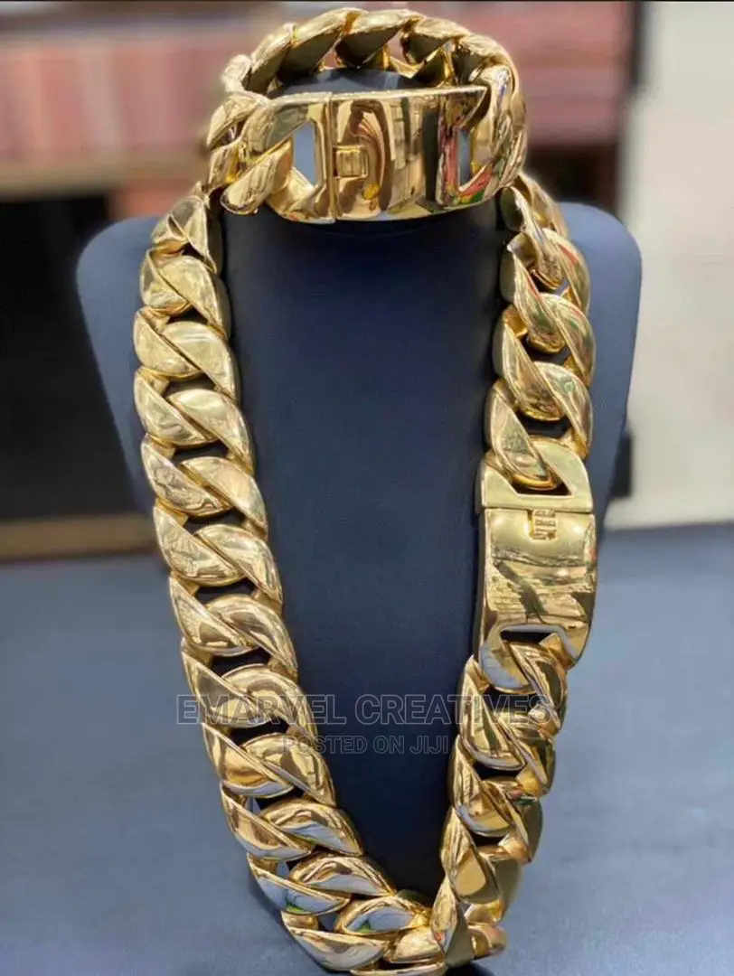 Non Tarnish Cuban Necklace and Handchain