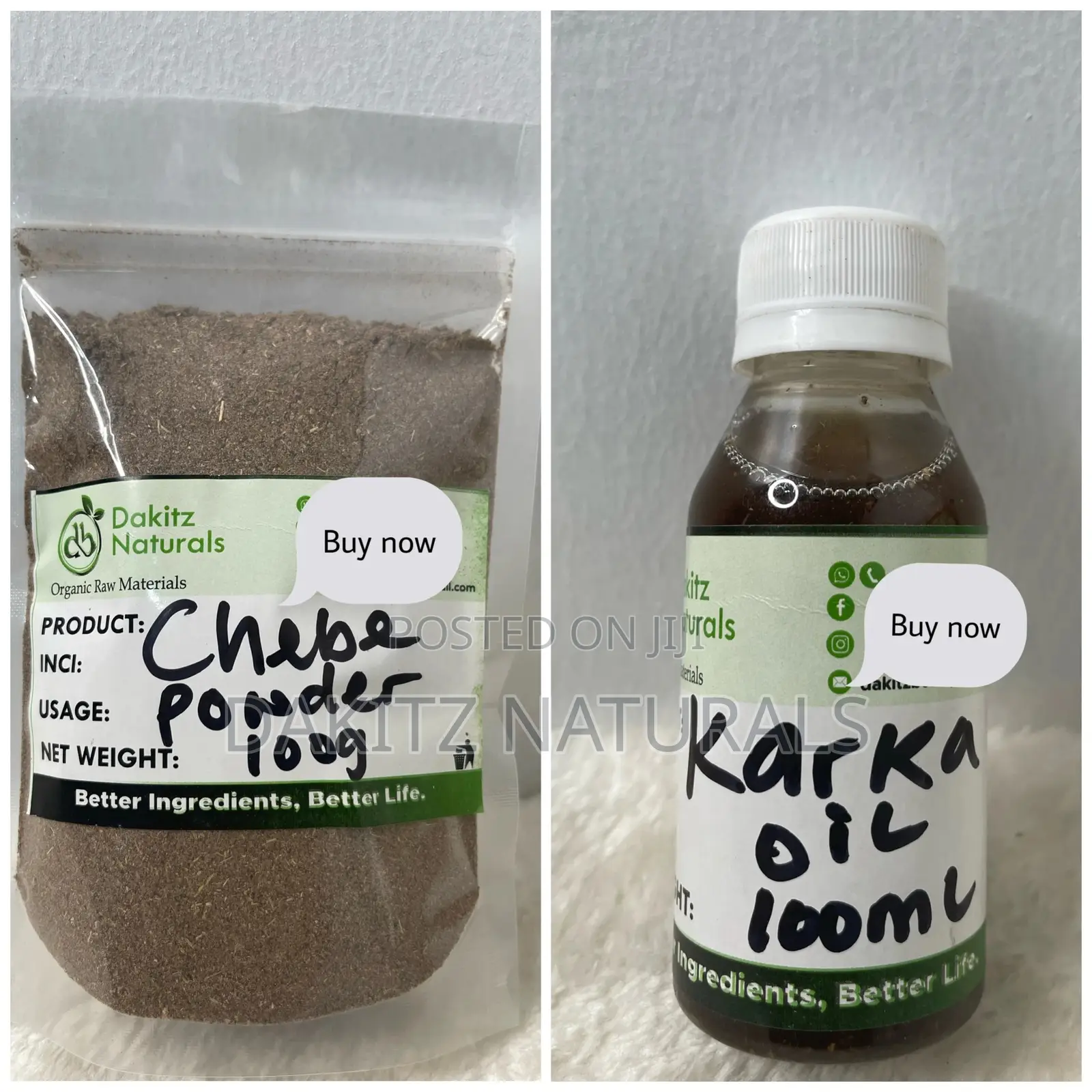Chebe Powder and Karka Oil