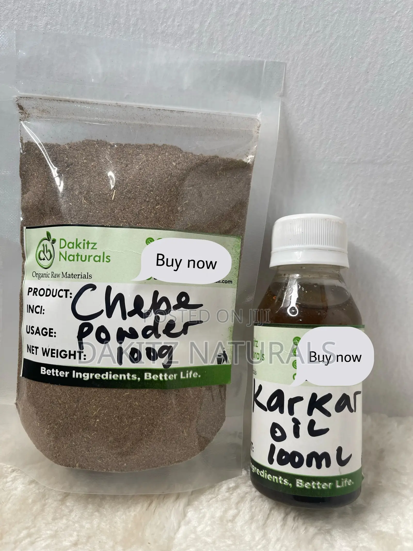 Chebe Powder and Karka Oil