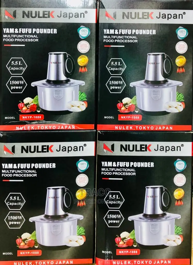 Nulek Japan Yam Pounder and Multifunctional Machine- 5.5L