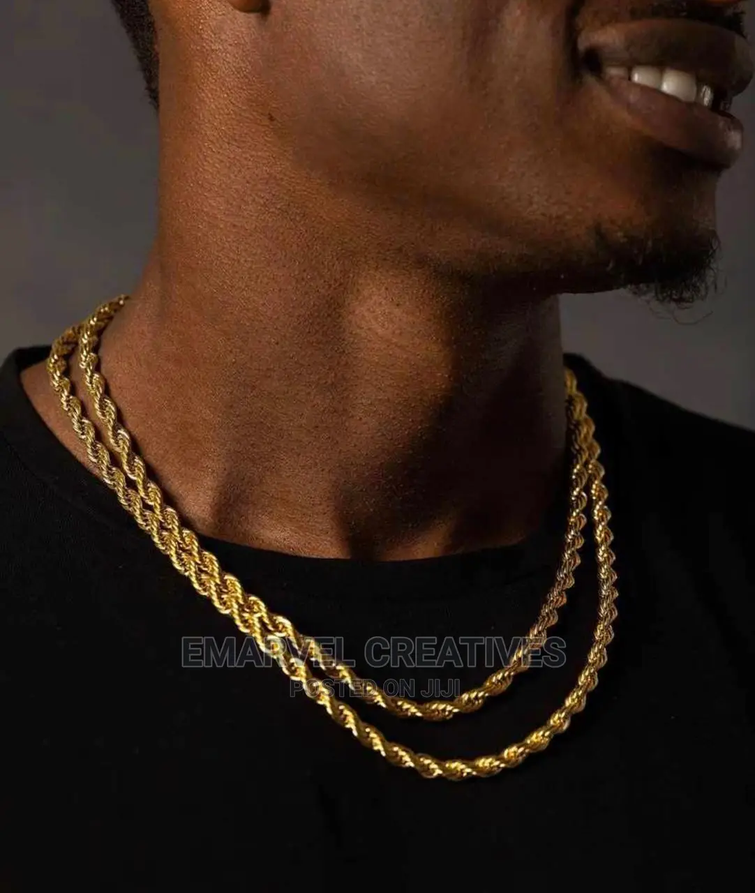 3mm/5mm Cuban Chain Necklace For
Men,Twisted Rope Links