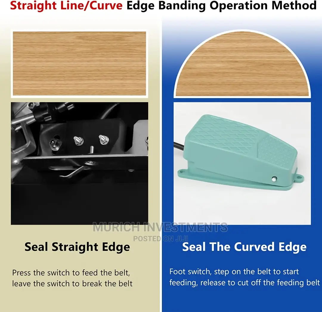 Portable Edge Bander Banding Machine, Double-Sided Gluing