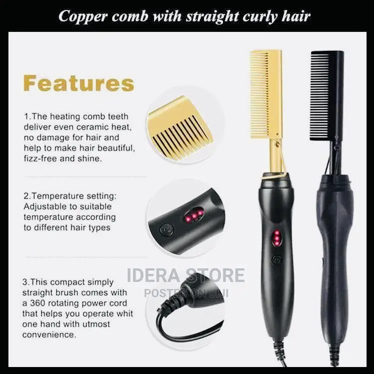 Electric Hot Comb Straightener