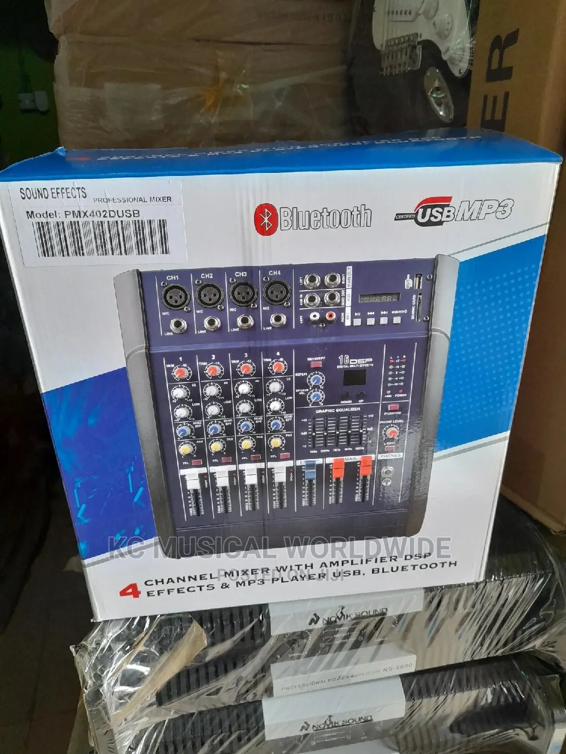 Powered Mixer 4chanels Usb