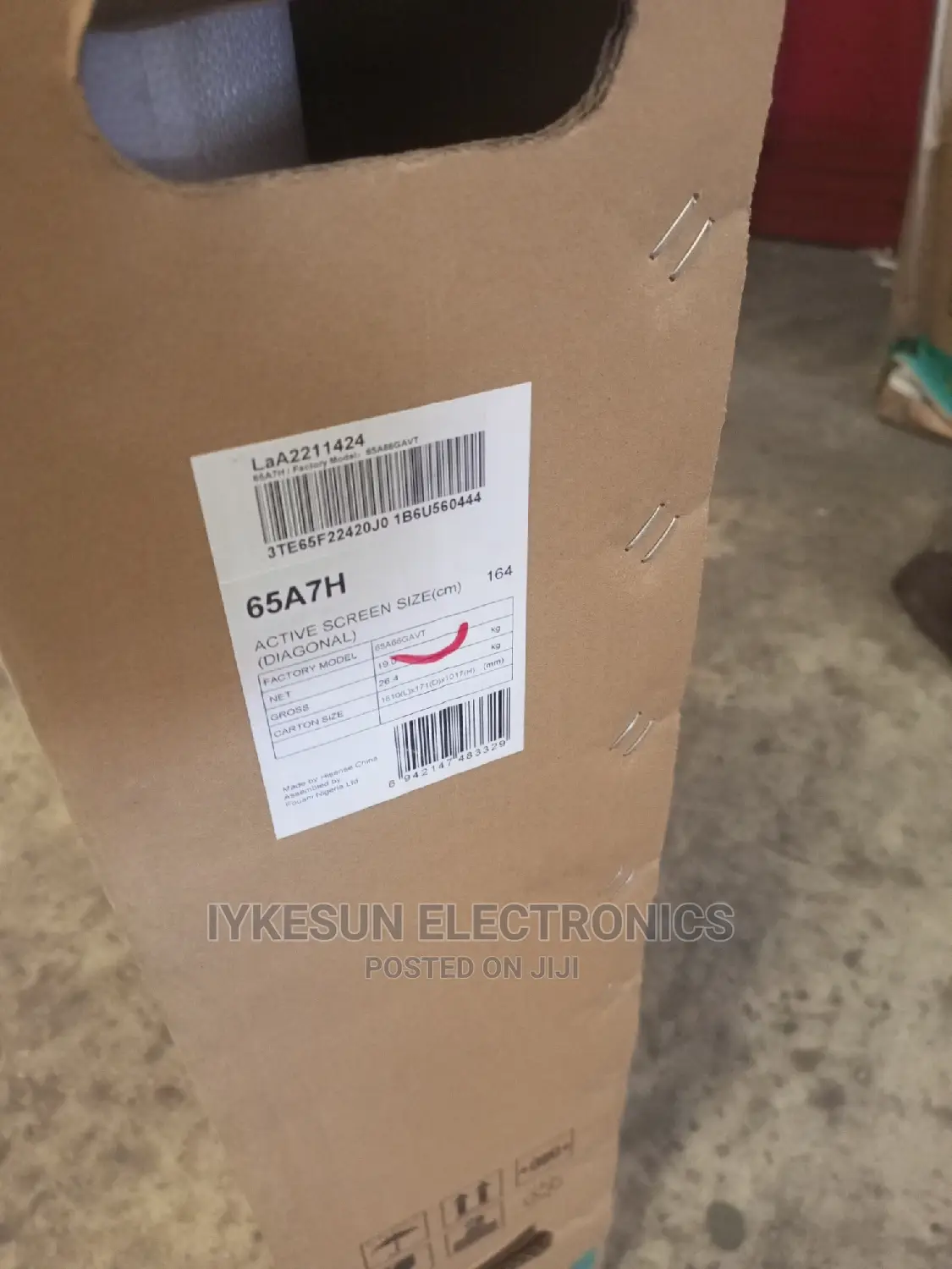 Original Hisense 65" A7 Series Smart 4KUHD Netflix Bluetooth