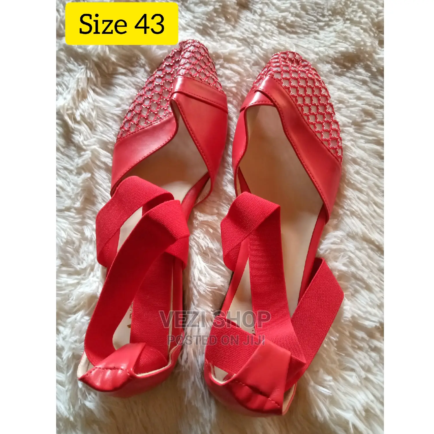 Red Turkey Slip - On Flat Shoes