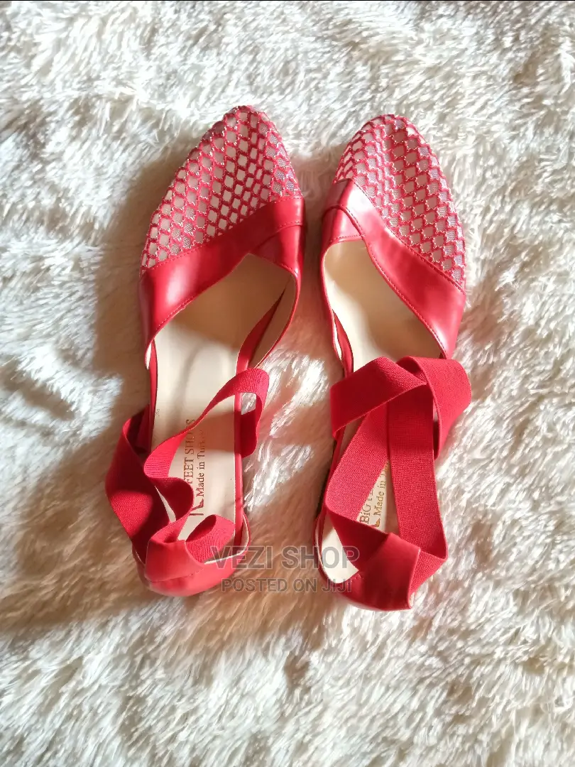 Red Turkey Slip - On Flat Shoes