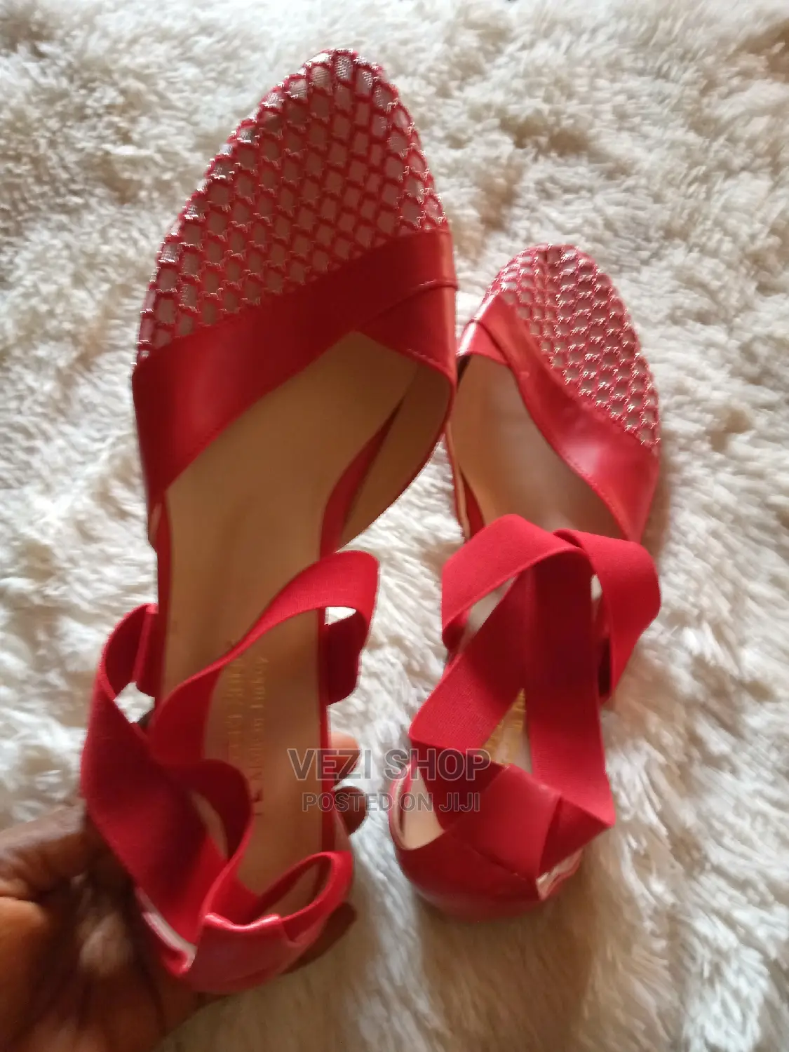 Red Turkey Slip - On Flat Shoes