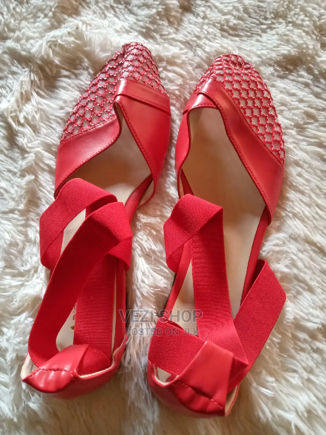 Red Turkey Slip - On Flat Shoes
