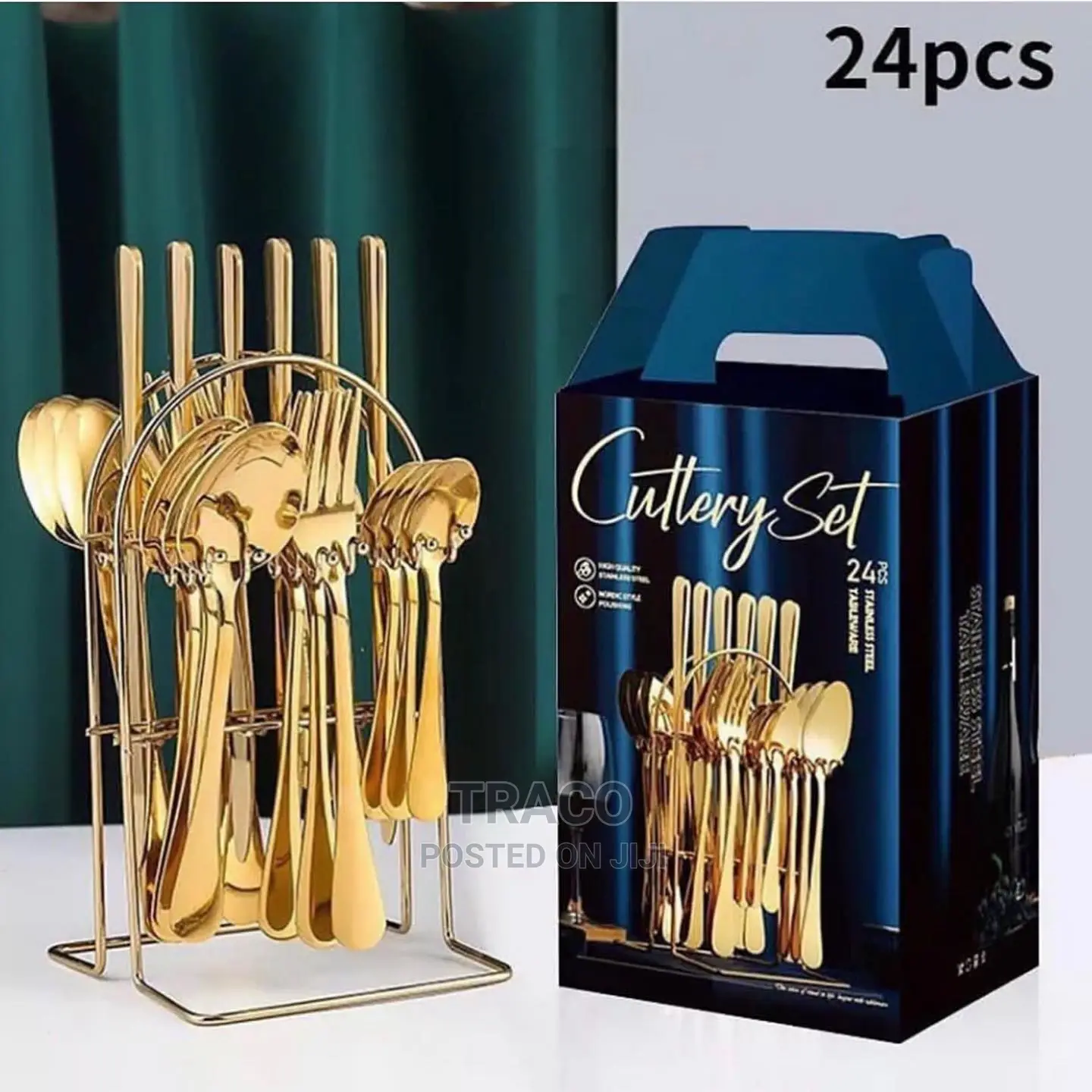 Cutlery Set - 24 Pieces - Gold