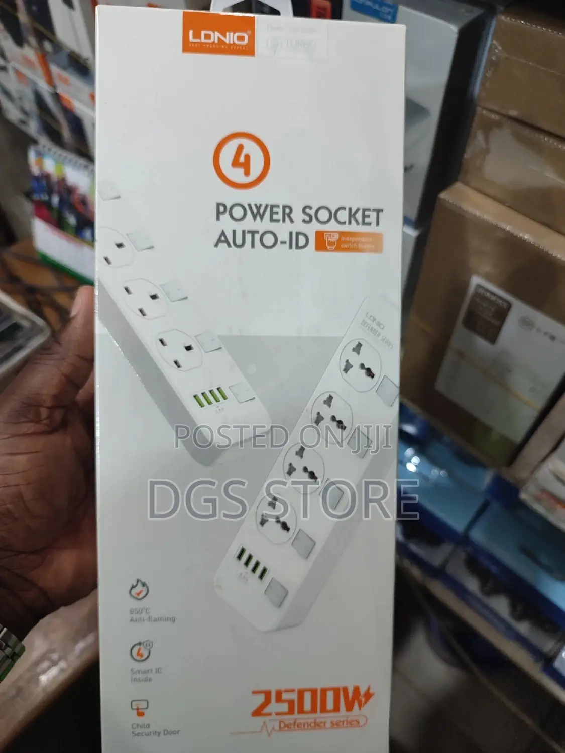 Ldino 4 Power Socket 4 Usb Charging Port SC4408
