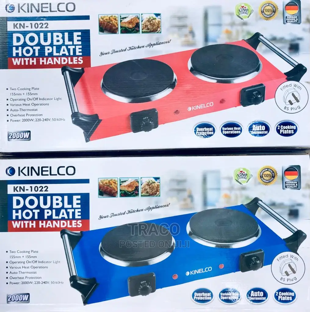Kinelco Double Face Hot Plate With Handle - 2000W