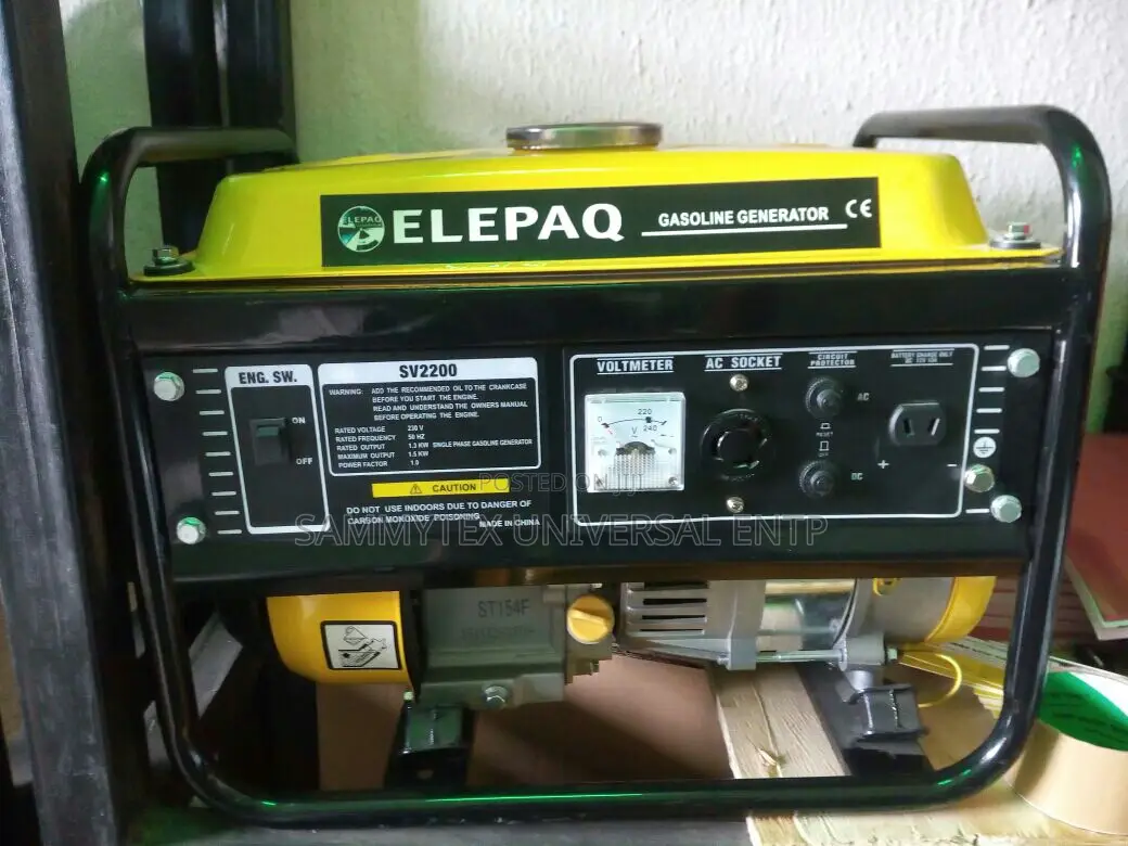 Brand New Elepaq 1.8 Kva Generator With 1year Warranty Sign