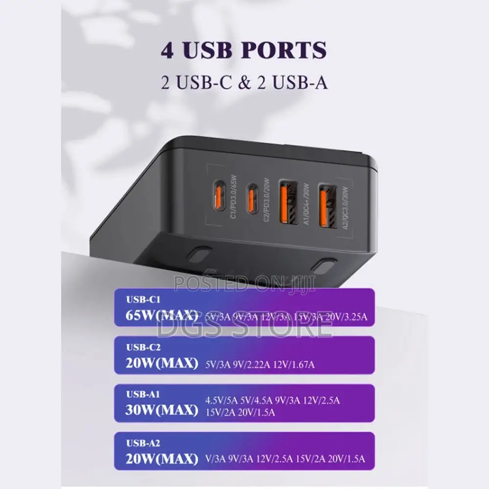 Ldnio 65w Super Fast Charging Desktop Charger A4808q