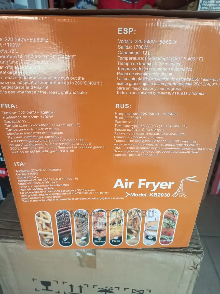 DSP Professional Digital Airfryer Oven 12liters 1700watts