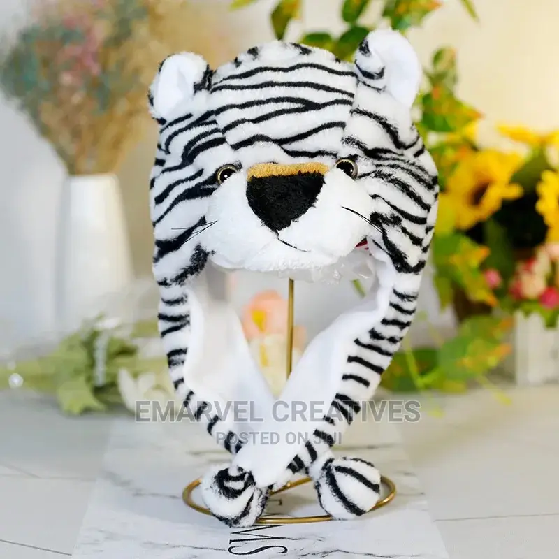 3 in 1 Hat Scarf Set Cute Cartoon Bear Ear Beanie Scarf