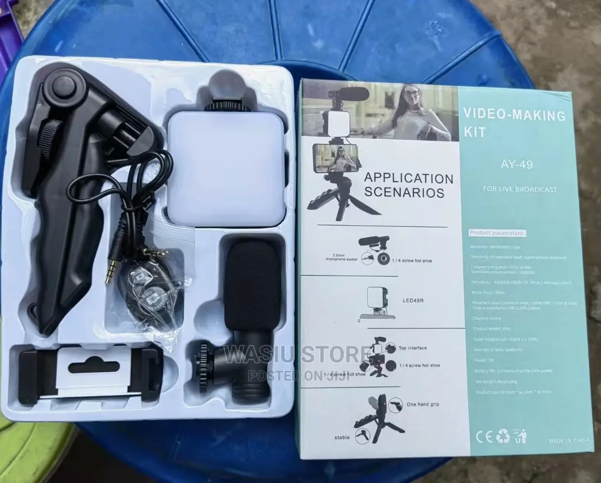 Video Kits Microphone Led Fill Light Mini Tripod for Phone
