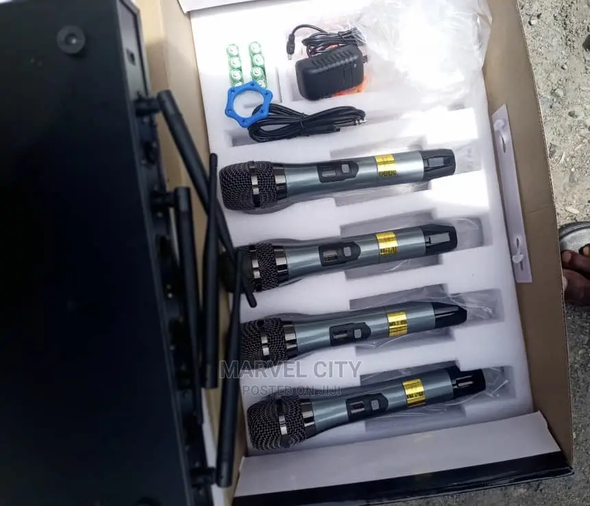 4 Channels Wireless Microphone With 4 Mics(4 in 1)