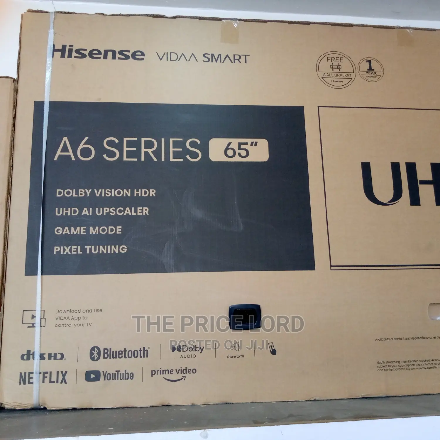 Hisense 65 Uhd Led Smart TV A6 Series