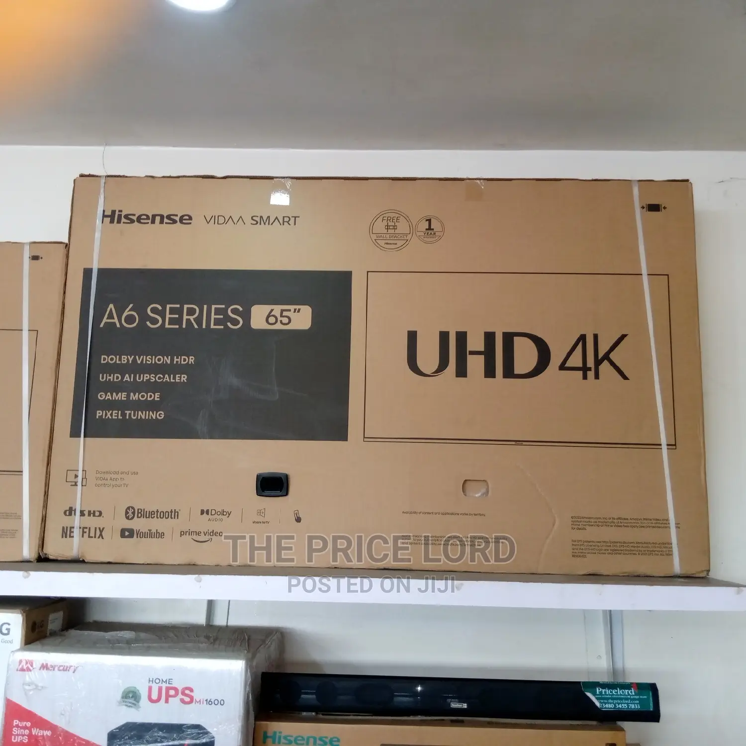 Hisense 65 Uhd Led Smart TV A6 Series