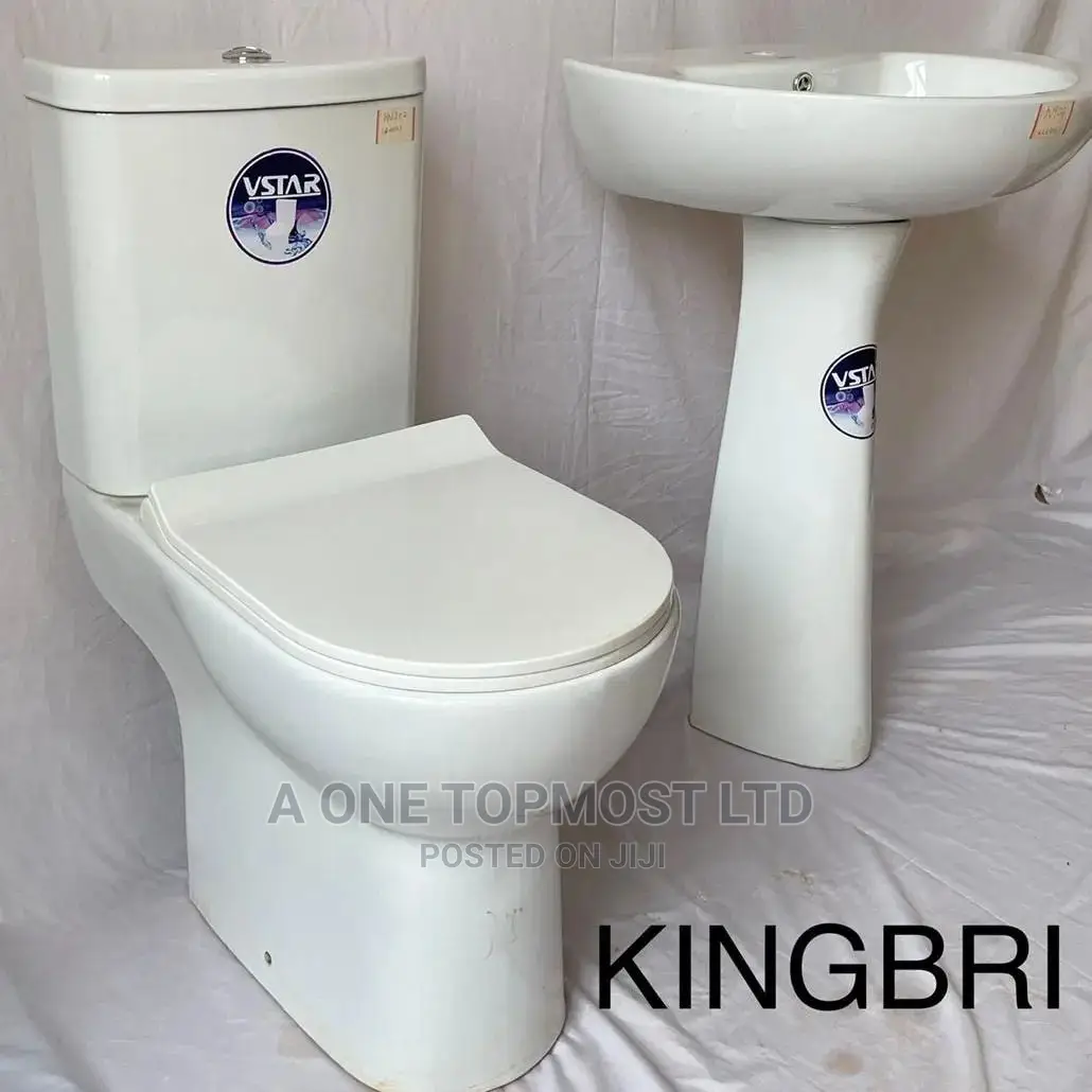 Quality Vstar Top Flush Ceramic Water Closet.