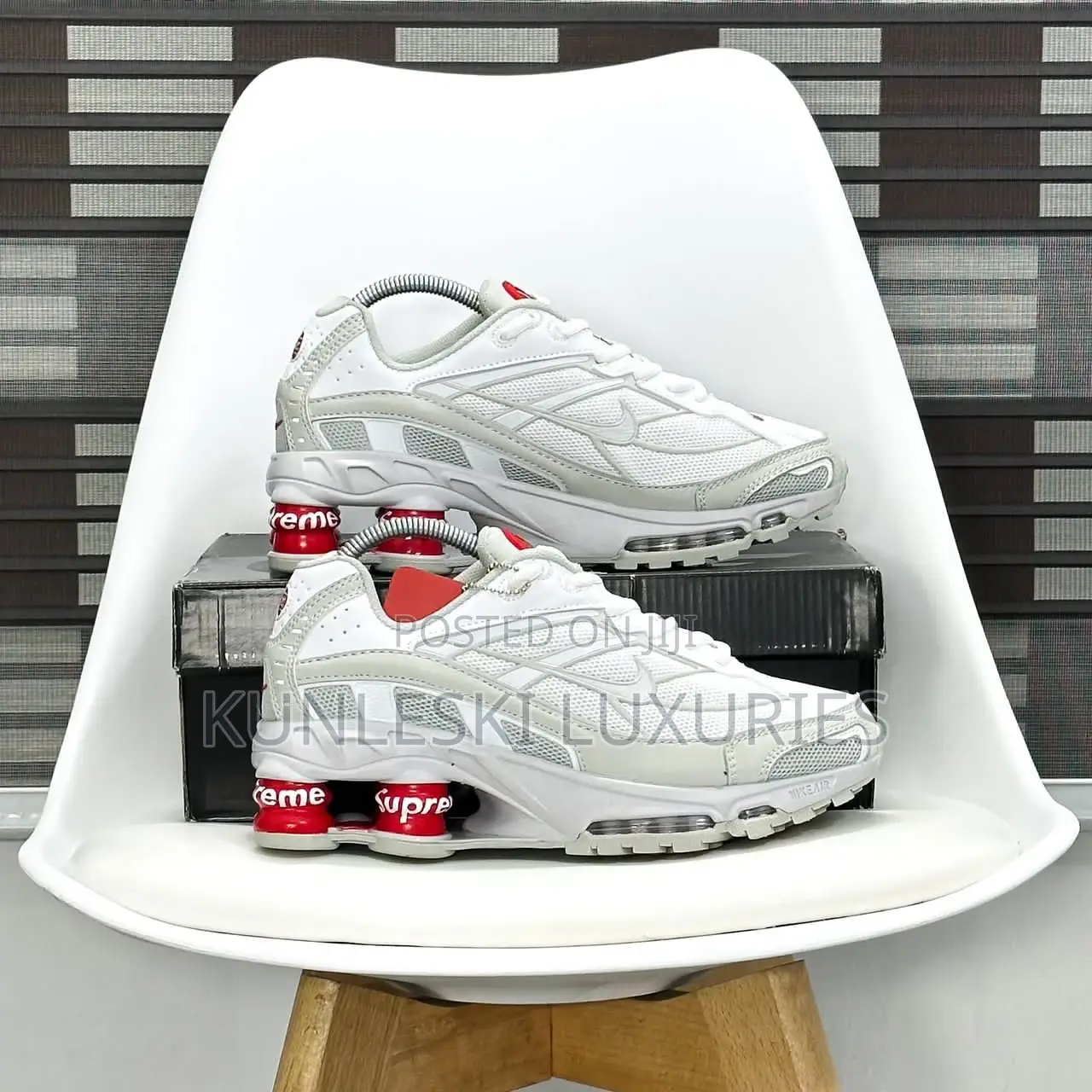 Original Supreme X Nike Shox Ride 2 Sneakers