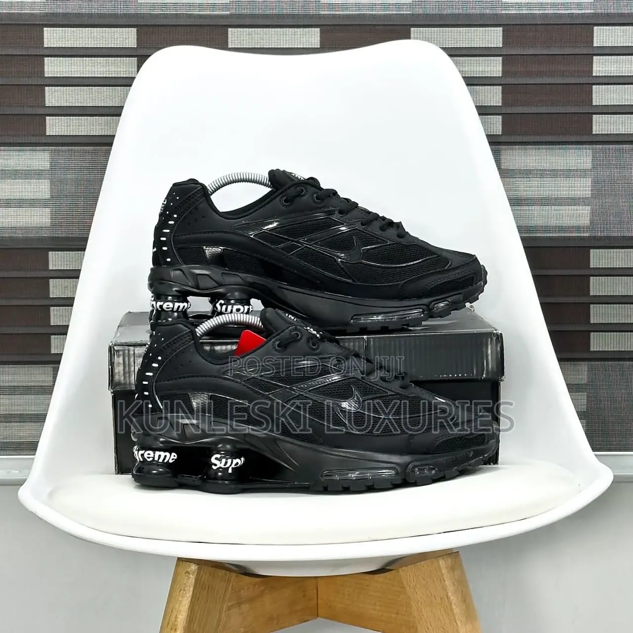 Original Supreme X Nike Shox Ride 2 Sneakers