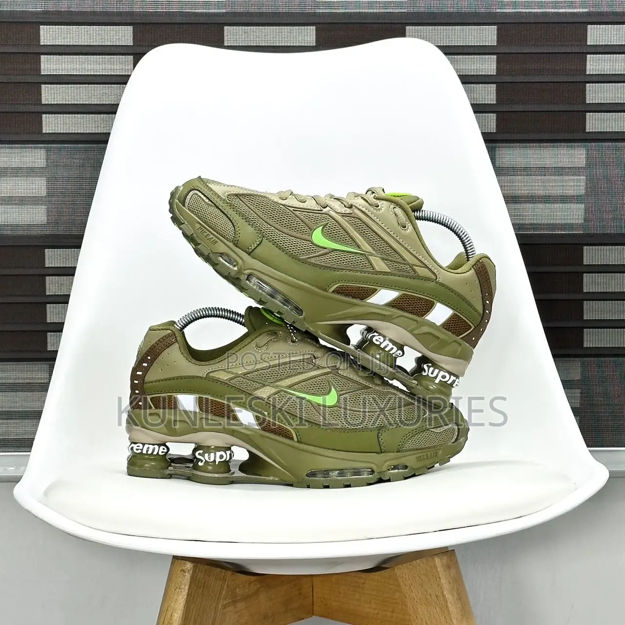 Original Supreme X Nike Shox Ride 2 Sneakers