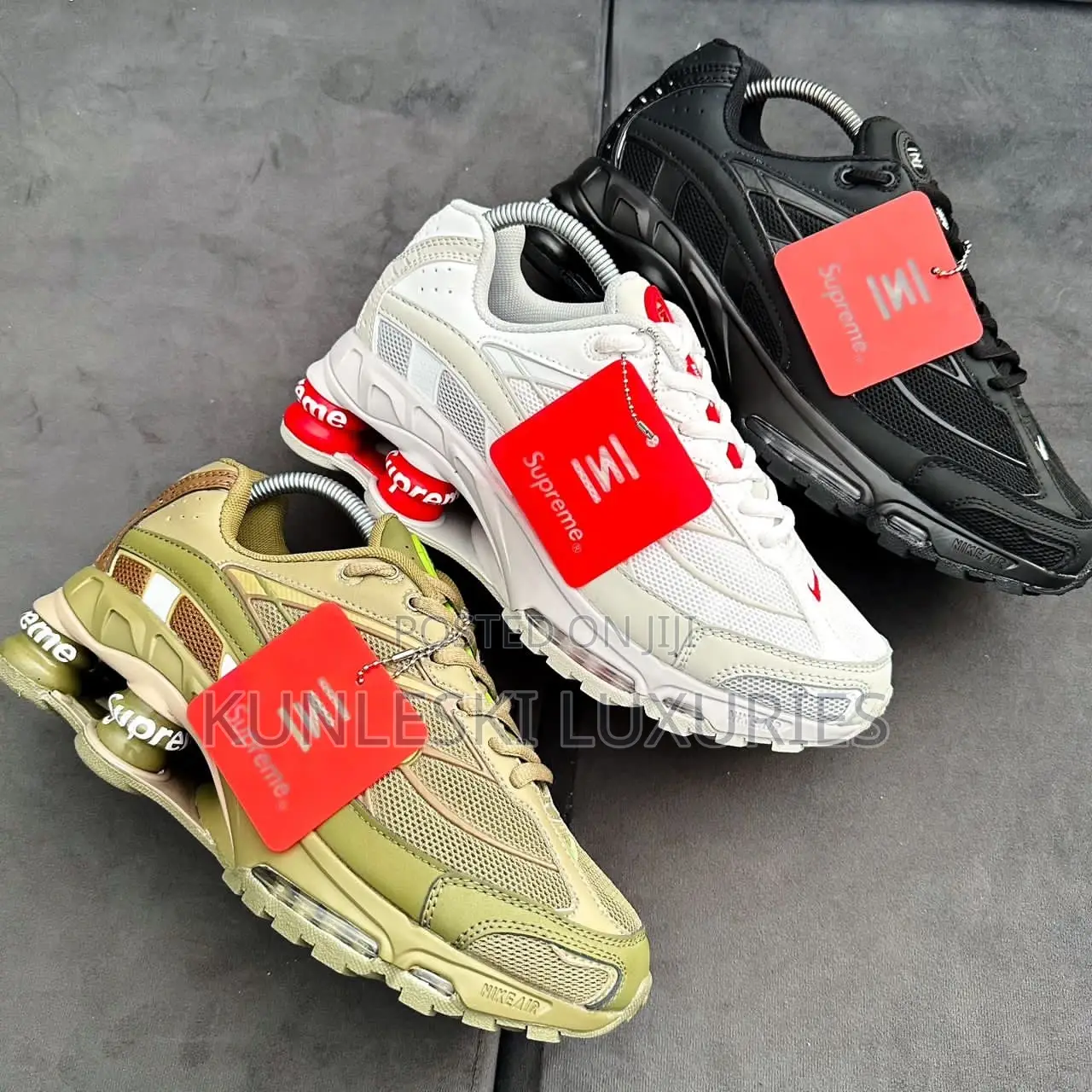 Original Supreme X Nike Shox Ride 2 Sneakers