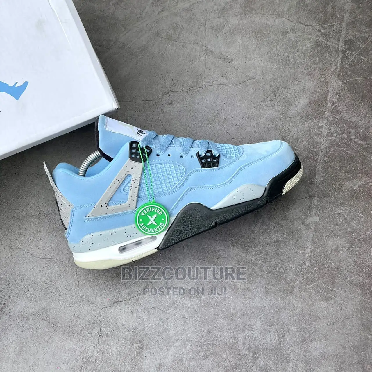 Original AIR JORDAN 4 Retro High University Blue for Men
