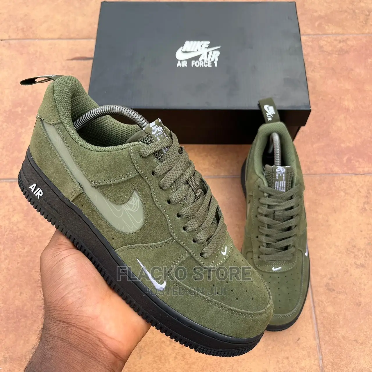 Original Nike Air Force 1 ‘07 LV8 Reflective Swoosh Sneakers
