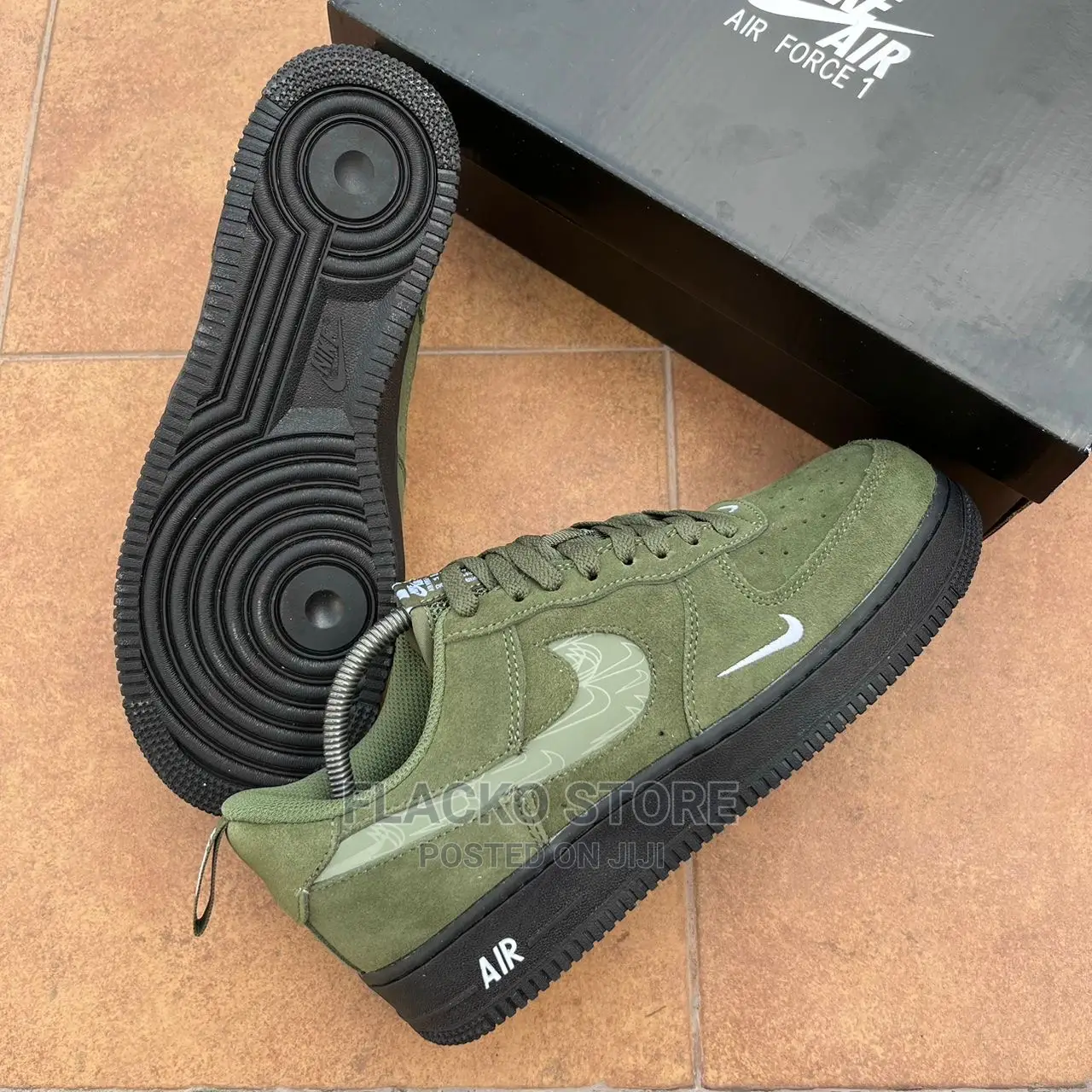Original Nike Air Force 1 ‘07 LV8 Reflective Swoosh Sneakers