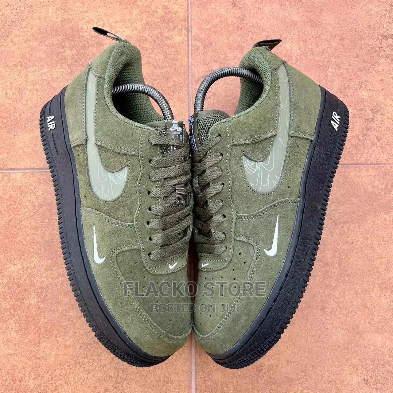Original Nike Air Force 1 ‘07 LV8 Reflective Swoosh Sneakers