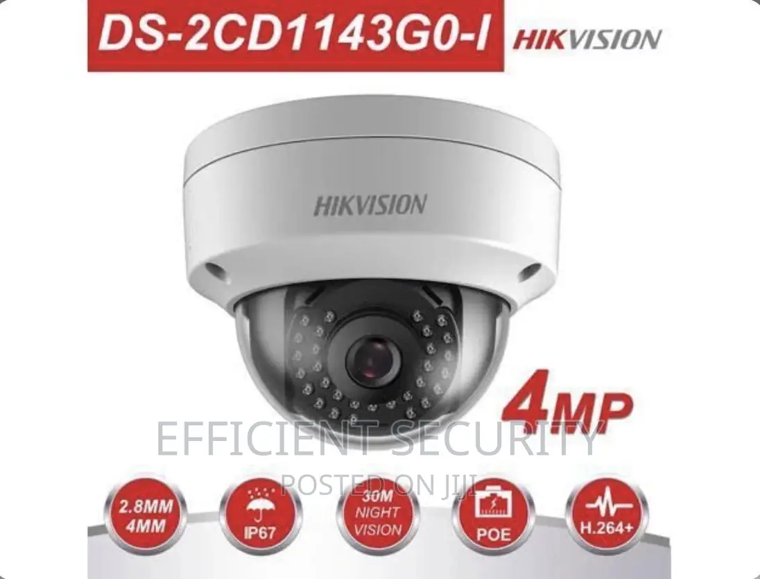 Hikvision Ds-2cd1143g0-I 4mp 2.8mm Poe Onvif Vandal Dome