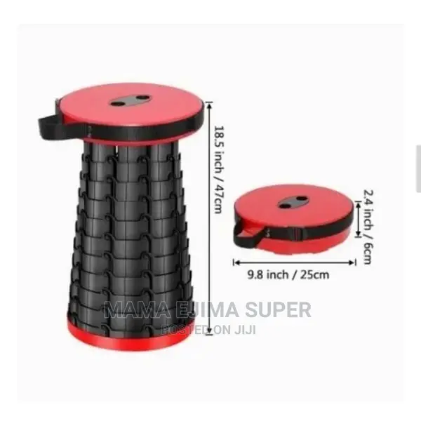 Portable Adjustable Height Folding Telescopic Stool