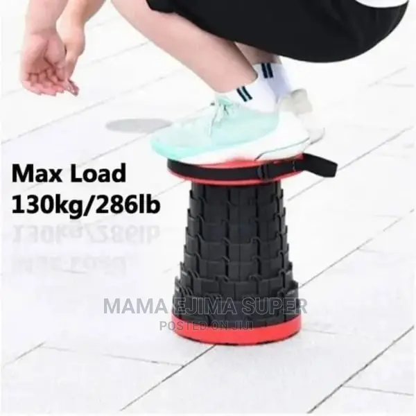 Portable Adjustable Height Folding Telescopic Stool