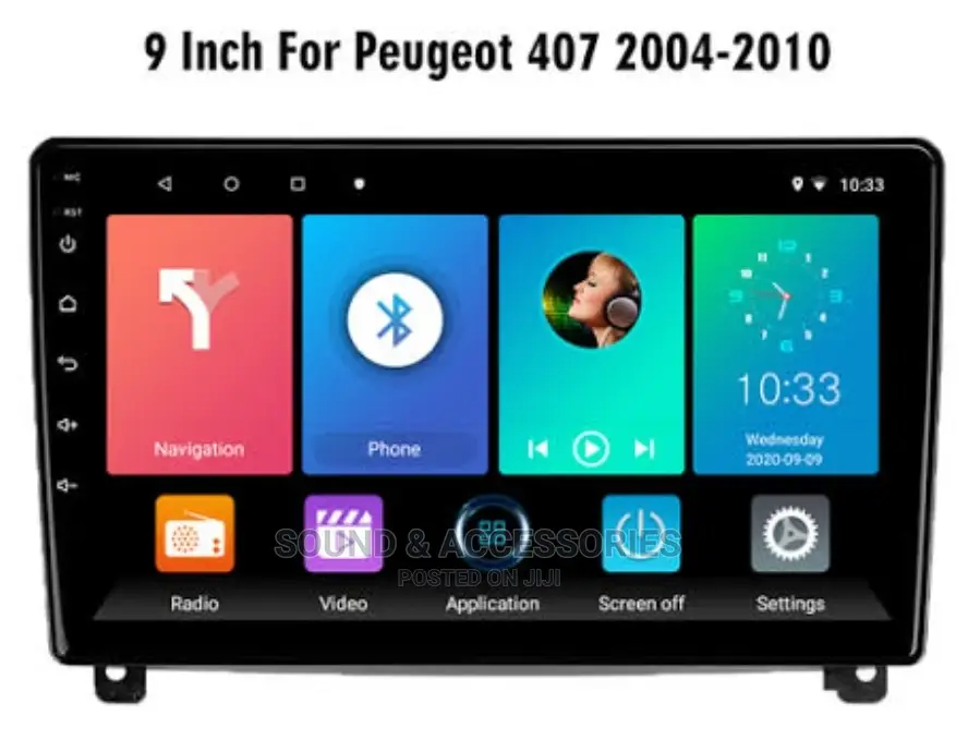 Peugeot 407 2004-2010 Android GPS Navigation System