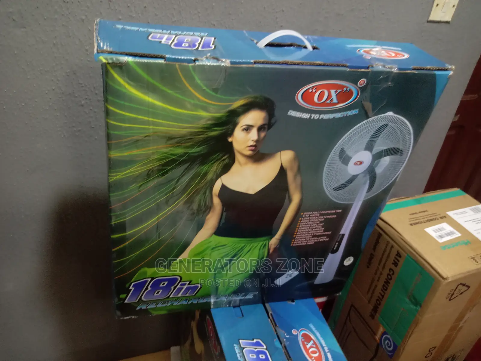Rechargeable OX 18inches Standing Fan Brand New